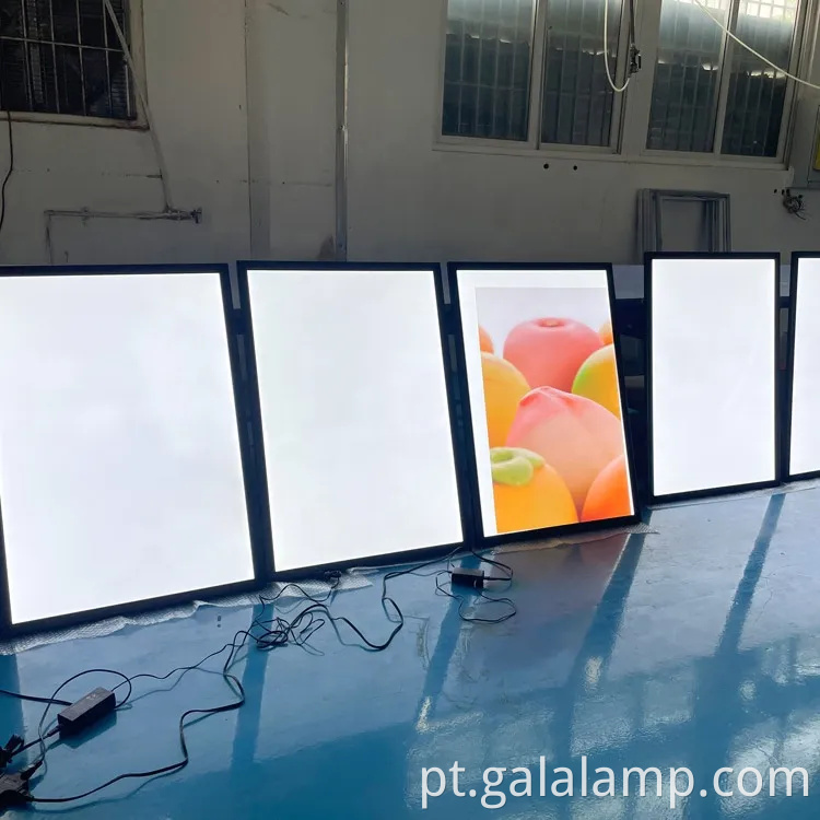 LED LED POSTER PULHOREMENT LIGHT CAIXA SNAP LAMP